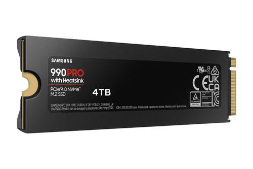 SAMSUNG 990 PRO 4TB SSD MZ-V9P4T0GW NVMe M.2 Heatsink (MZ-V9P4T0GW)