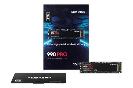 Samsung 990 Pro 4TB SSD PCIe 4.0 NVMe M.2 (MZ-V9P4T0BW)