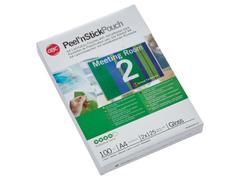 GBC Peelnstick Pouch A4 2x125 Micron Gloss (Pack 100) 3747243