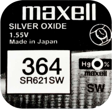 MAXELL WatchCell Battery SR621SW 1PC EU MF 364 (18292700)
