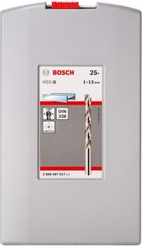 BOSCH ProBox metalborsæt HSS-G med 25 dele, DIN 338, 135° 1-13 mm (2608587017)