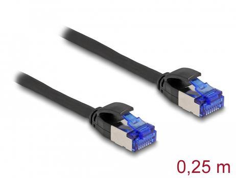 DELOCK RJ45 Network Cable Cat.6A S/FTP Slim 0.25 m black (80225)