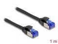 DELOCK RJ45 Netzwerkkabel Cat.6A S/FTP Slim 1 m schwarz