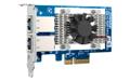 QNAP QXG-10G2T - Network adapter - PCIe 3.0 x4 low profile - 100M/1G/2.5G/5G/10 Gigabit Ethernet x 2 - for QNAP QGD-1600