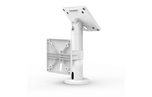 COMPULOCKS VESA Add On Single Bracket for Rise Pole - Monteringskomponent (VESA monteringsfäste) - för surfplatta - vit - för Space Rise, Space Rise iPad Enclosure Kiosk Low-Rise (TCDP1AOW)