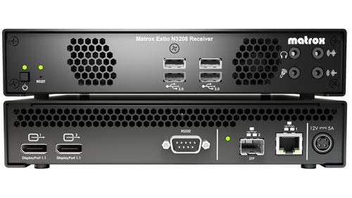 MATROX Extio 3 - N3208_ Dual IP KVM receiver appliance (XTO3-N3208RX)