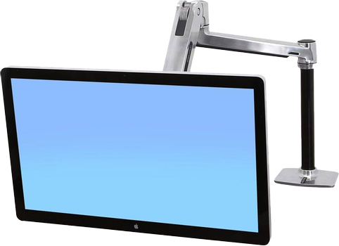 ERGOTRON LX HD Sit-Stand Desk Mount LCD Arm Polished (45-488-026)