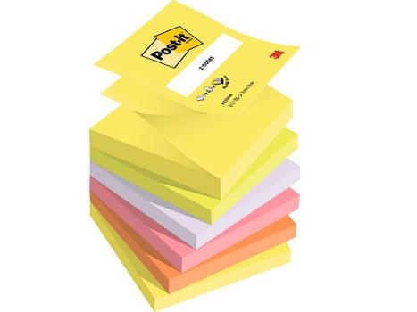 POST-IT Notes 76x76mm 100 Sheets Neon Rainbow (Pack 6) R330-NR - 7100296020 (7100296020)