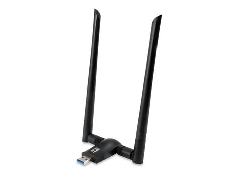 LEVELONE AC1200 DUAL BAND WRLS USB ADAPT 1-13 CH. 5DBI DETACH ANTENNA ACCS (WUA-1810E)