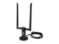 LEVELONE AC1200 DUAL BAND WRLS USB ADAPT 1-13 CH. 5DBI DETACH ANTENNA ACCS (WUA-1810E)