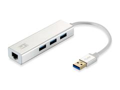 LEVELONE Netzwerkadapter USB-Hub 3-Port Wake-on-LAN