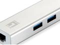 LEVELONE Netzwerkadapter USB-Hub 3-Port Wake-on-LAN (USB-0503)