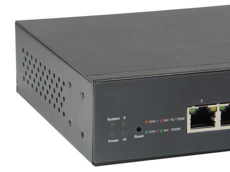 LEVELONE GEP-1051 - switch - 10 porter - smart - rackmonterbar (GEP-1051)