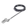 STARTECH Universal Laptop Lock 6.6ft Security Cable For Notebook Compatible w/ Noble Wedge/Nano/K-Slot Keyless Combo. Locking Ca