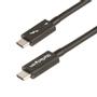 STARTECH 1.6ft/50cm Thunderbolt 4 Cable 40Gbps 100W PD 4K/8K Video Intel-Certified Compatible w/Thunderbolt 3/USB 3.2/DisplayPor