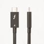 STARTECH 1.6ft/ 50cm Thunderbolt 4 Cable 40Gbps 100W PD 4K/8K Video Intel-Certified Compatible w/ Thunderbolt 3/USB 3.2/ DisplayPor (TBLT4MM50CM)
