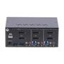 STARTECH 2-Port Dual-Monitor DisplayPort KVM Switch 4K 60Hz 2x USB 5Gbps Ports Hotkey/ Push-Button Switching TAA Compliant (P2DD46A2-KVM-SWITCH)