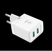 SIGN Mini Fast Charger Dual USB, 2.4A - White