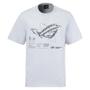 ASUS ROG PIXELVERSE T-Shirt, Regular Fit, Grey - Size M (90GC0140-BST0G0)