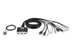 ATEN 2 Port USB HDMI KVM Audio