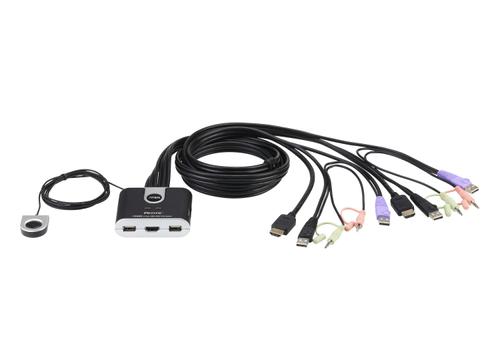 ATEN CS692 | HDMI KVM Switch | 2in x 1out | Switch With 2 x 1.2 m Cables (CS692)