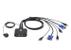 ATEN KVM switch 2datorer HD15/USB, 0,9m