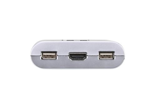 ATEN KVM-switch 1 enhet -> 2 datorer, HDMI, USB, ljud (CS692)