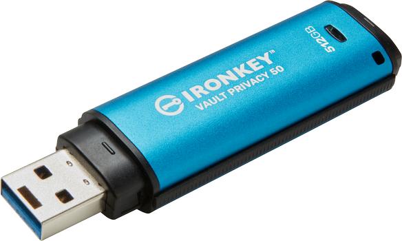 Kingston IronKey Vault Privacy 50 Series - USB-flashstasjon - 512 GB (IKVP50/512GB)