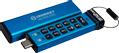 KINGSTON 512GB USB-C IronKey Keypad 200C FIPS 140-3 Lvl 3 Pending AES-256