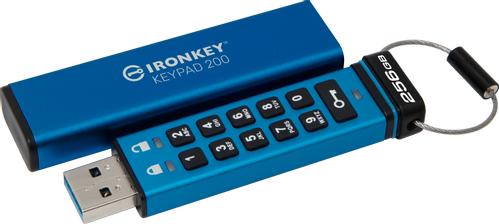 KINGSTON 256GB IronKey Keypad 200 FIPS 140-3 Lvl 3 Pending AES-256 Encrypted (IKKP200/256GB)