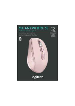 Logitech MX Anywhere 3S - mus - Bluetooth - rosa (910-006931)