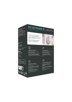 Logitech MX Anywhere 3S - mus - Bluetooth - rosa (910-006931)