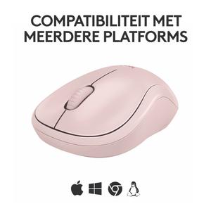 LOGITECH M240 Silent Bluetooth Mouse Rose - Mus - Optisk - 3 knapper - Pink (910-007121)