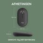 LOGITECH PEBBLE MOUSE 2 M350S GRAPHITE TONAL BT N/A EMEA-808 DONGLELESS WRLS (910-007015)