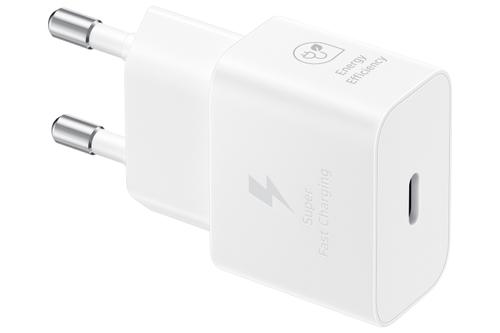 SAMSUNG EP-T2510 Power Adapter 25W + USB-C Cable Hvit (EP-T2510XWEGEU)