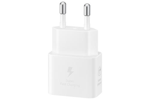 SAMSUNG EP-T2510 Power Adapter 25W + USB-C Cable Hvit (EP-T2510XWEGEU)