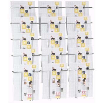 TWINCO Brochureholder Twin Agenda Væg A4 15 fag 780x720x75mm (5120-8)
