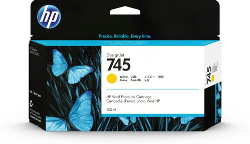 HP 745 Ink Cartridge Yellow 130 ml (F9J96A)