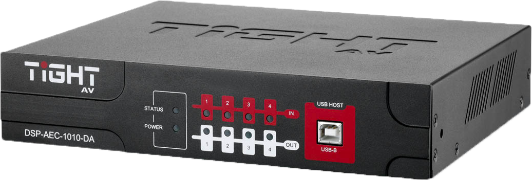 Tight AV DSP-AEC-1010-DA | AEC, 4 I/O Analog, 4 I/O Dante, 2 I/O USB (670-00020)