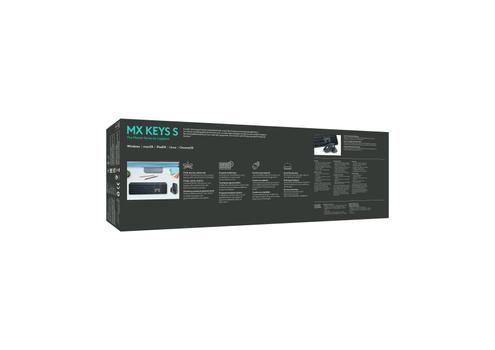 LOGITECH MX KEYS S - GRAPHITE - US INTL - BT N/A - INTNL-973 PERP (920-011587)