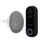 Hombli Smart Doorbell 2 Promo Pack (Doorbell 2 + Chime 2), Black