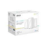 TP-Link BE9300 Whole Home Mesh Wi-Fi 7 System Tri-Band 574Mbps at 2.4GHz + 2880Mbps at 5GHz + 5760Mbps at 6GHz Internal Antenna (DECO BE65(3-PACK))