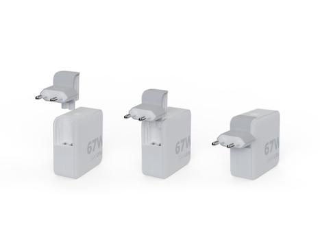 XTORM 67W GaN-Ultra Travel Charger/ USB-C PD Cable White (XVC2067)