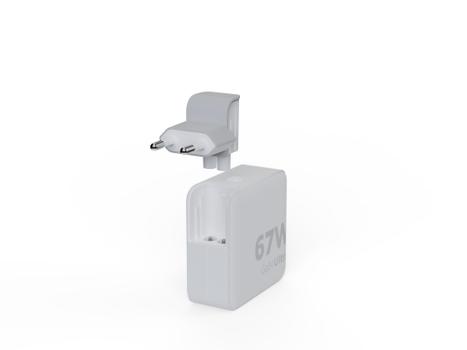 XTORM 67W GaN-Ultra Travel Charger/ USB-C PD Cable White (XVC2067)