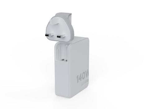 XTORM 140W GaN-Ultra Rejseoplader/ USB-C PD kabel White (XVC2140)