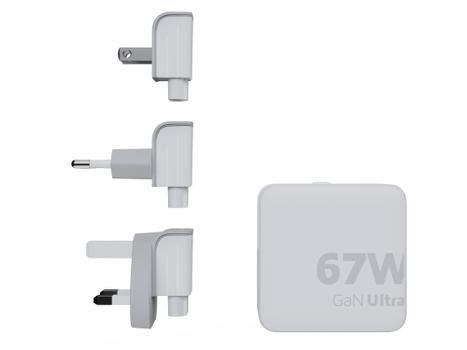 XTORM 67W GaN-Ultra Travel Charger/ USB-C PD Cable White (XVC2067)