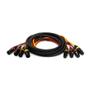 DBRA 4-PAR kabel 4 x XLR-F til 4 x XLR-M, 3P, 12m