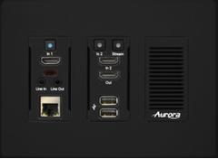 AURORA Transceiver WallPlate, 10G, 2x HDMI In, HDMI Out