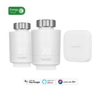 Hombli Smart Radiator Thermostat Start Kit (2 + Bluetooth Bridge) (HBPP-0113)