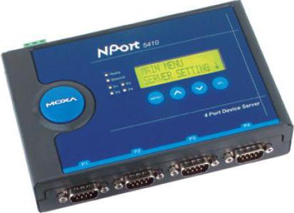 MOXA 4 port device server, 10/100M Ethernet, RS-232/ 422/ 485 (NP-5450)